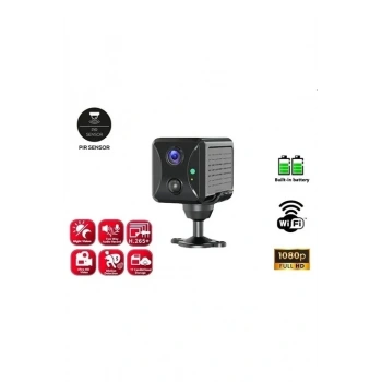 Mini Pır Sensörlü Algılamalı Sesli Konuşmalı 1080p Hd Wifi Kamera