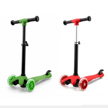 MINI SCOOTER RIDEN SHINE IŞIKLI SCOOTER 55X57-64-71CM FOSFORLU RENKLİ +2 YAŞ - 40KG MAX TAŞIMA HERHANGİ BİR RENK GÖNDERİLİR (5263)
