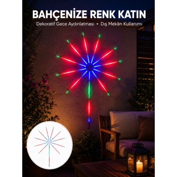 Modüler Rgb Led Duvar Işığı Havai Fişek Efektli Uzaktan Kumandalı Yeni Nesil