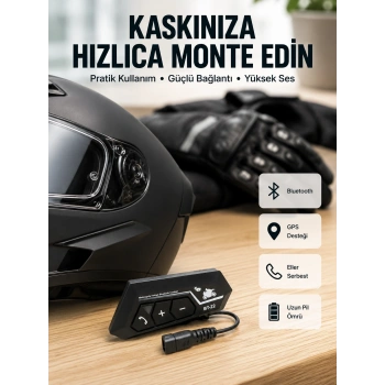 Motosiklet Sürüşleri İçin Bt22 Kask Bluetooth Kulaklık Mikrofonlu Yeni Nesil