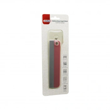 MUTFAK-BANYO TEZGAH OTO-EV PENCERE SİLECEK CAMSİL - ÇEKPAS SAPSIZ - TUTACAKLI ASKILIKLI 17.5CM (5263)