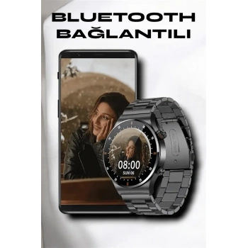Nfc Ve Kablosuz Şarjlı Akıllı Saat Ekg, Nabız & Spor Modları İle İos Ve Android Uyumlu