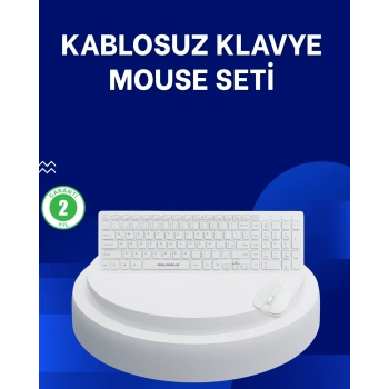 Ofis Ve Ev Kullanımı İçin Kablosuz Klavye Fare Seti - Ergonomik Ve Pratik