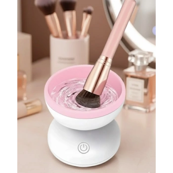 Otomatik Makyaj Fırçası Temizleyici Usb Destekli Taşınabilir Cihaz