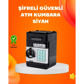 Otomatik Para Çeken Şifreli Atm Tasarımlı Kumbara