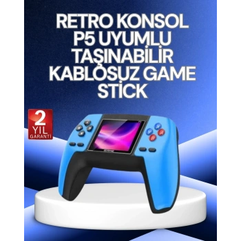 P5 Retro Gamepad | 520 Klasik Oyunlu Mini Oyun Konsolu