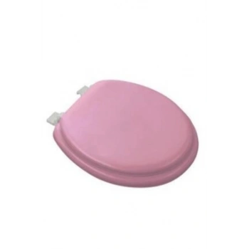 PEMBE YUMUŞAK KLOZET KAPAK BÜYÜK PUF 42x41 cm (5263)