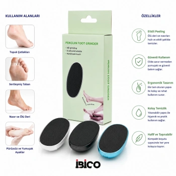 PENGUIN FOOT GRINDER AYAK - TOPUK TÖRPÜ RENKLİ HERHANGİ BİR RENKTEN 1 ADET GÖNDERİLİR (5263)