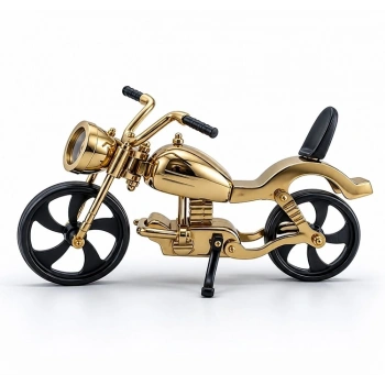 Pirinç Motosiklet Maketi Dekoratif Motor Modeli 3203