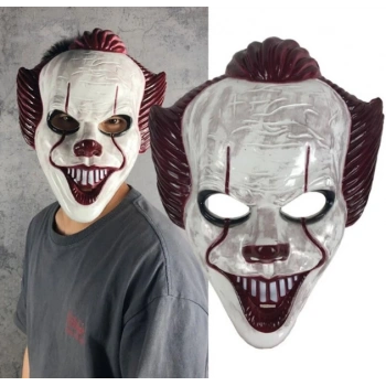 Plastik Joker Maskesi Killer Palyaço Maskesi (5263)