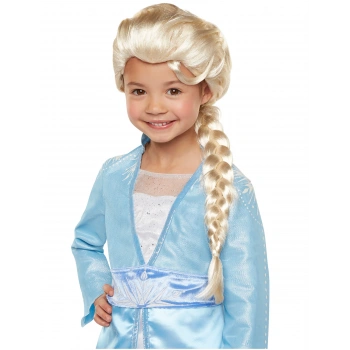 Platin Altın Dore Renk Karlar Ülkesi Elsa Frozen Peruğu Çocuk Boy (5263)