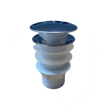 Pop Up Krom Kaplama Bas Aç Lavabo Sifonu Gideri Ekstra Contalı