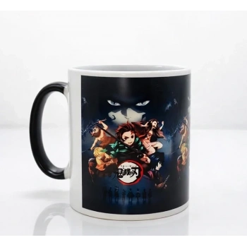 Porselen Renk Değiştiren Demon Slayer Kupa Bardak Aalk383