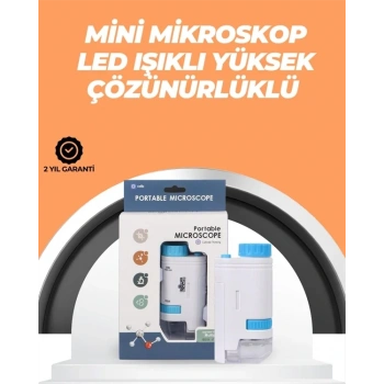 Portatif El Mikroskop – Led Işıklı, Aynı Anda Net Odaklama