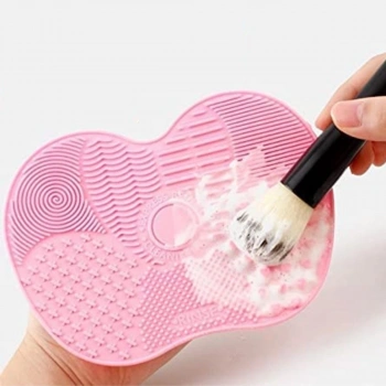 Pratik Kolay Makyaj Fırçası Temizleme Matı Aparatı Aleti (5263)