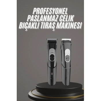 Pro Şarjlı Saç Sakal Tıraş Makinesi Ense Kesme Makinesi Lazer Öncesi Kısaltma