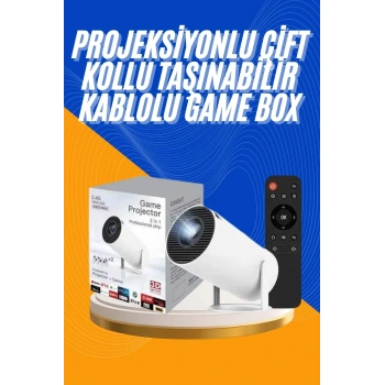Projeksiyon Cihazı Video Oyun Konsolu 8 Gb Hafıza Lcd Ekran Kumandalı