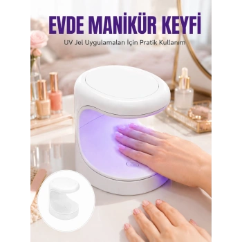 Protez Tırnak Kurutucu Kalıcı Oje Led Oje Kurutucu Uv Işınlı Taşınabilir Yeni Nesil
