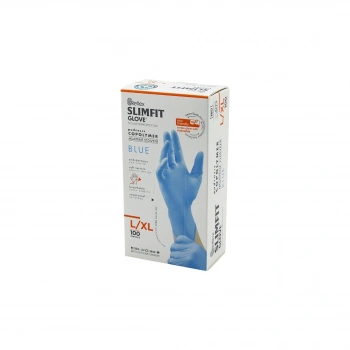REFLEX SLİMFİT GLOVE KOD-025 L-XL MAVİ PUDRASIZ MUAYENE ELDİVEN 100LÜ (5263)