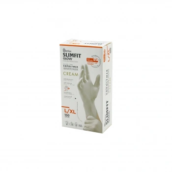 REFLEX SLİMFİT GLOVE KOD-028 L-XL KREM PUDRASIZ MUAYENE ELDİVEN 100LÜ (5263)