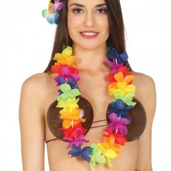 Rengarenk Hawaii Boyun Çelengi Havai Partisi Kolyesi 1 Adet (5263)