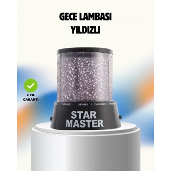 Renk Değiştirmeli Led Yıldız Projektör Parti Ve Gece Lambası