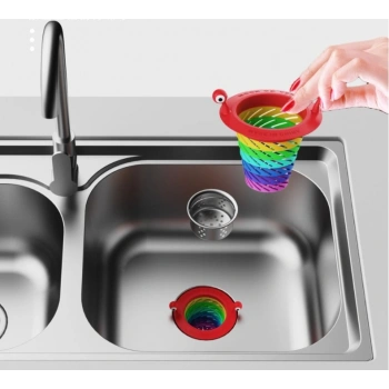 Renkli 6 Kademeli Lavabo Süzgeci (5263)