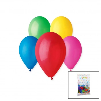 RENKLİ KLASİK BALON 10 İNÇ - 26CM - 100PCS (5263)