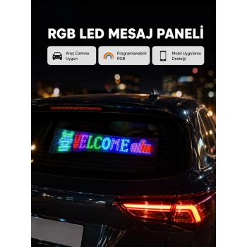 Rgb Led Panel – Mobil Uyumlu, Yazı Ve Gıf Destekli, Usb Bağlantılı Dekoratif Ekran