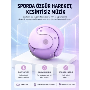 S05 Kablosuz Kulaklık Bluetooth 5.3 Ipx4 Su Geçirmez Stereo Ses Otomatik Bağlantı Yeni Nesil