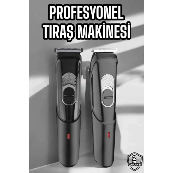 Saç Sakal Vücut Şarjlı Kablosuz Tıraş Makinesi Profesyonel Paslanmaz Çelik