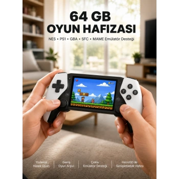 Şarjlı, Hafıza Kart Destekli Oyun Konsolu Yeni Nesil