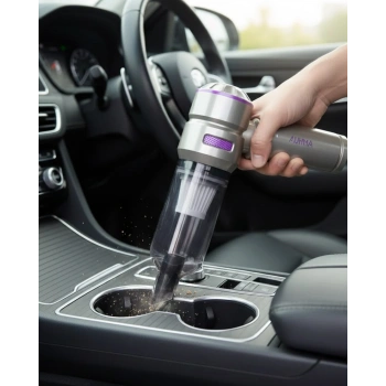 Şarjlı Mini El Süpürgesi Üfleme Ve Vakum Özellikli