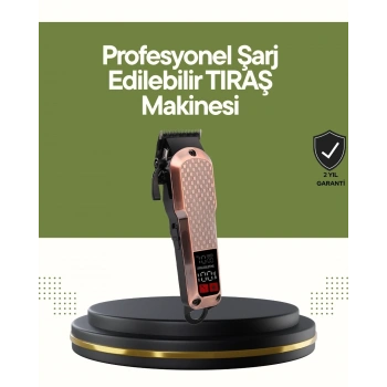 Şarjlı Saç Kesme Makinesi – 4 Kademeli Ayar, Lcd Ekran Ve Hızlı Şarj Desteği
