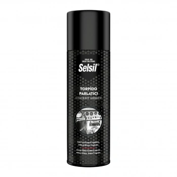SELSİL OTO - ARAÇ TORPİDO PARLATICI SPREY 200ML HOŞ KOKULU - PARLAK - TOZ TUTMAYAN FORMÜL (5263)
