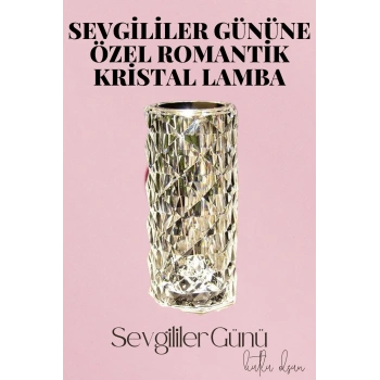 Sevgililer Gününe Özel Romantik Kristal Gece Lambası Sevgiliye Hediye