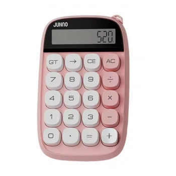 Sevimli Kare Tuşlu 10 Haneli Ldc Ekran Hesap Makinası Pembe