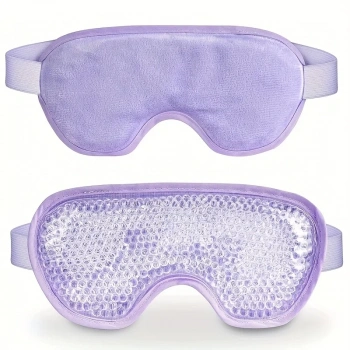 Sıcak Ve Soğuk Boncuklu Buz Jeli Terapi Göz Maskesi (mor)
