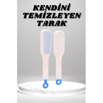 Silikon Yumuşak Sıkı Dişli Sihirli Geri Çekilebilir Tarak Kendini Temizleyen Saç Fırçası