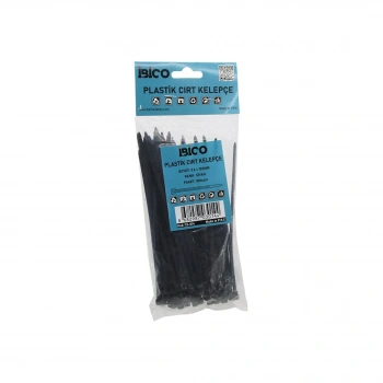 SİYAH   3.6X150MM  PLASTİK CIRT KELEPÇE  100PCS (5263)