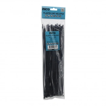 SİYAH   3.6X300MM  PLASTİK CIRT KELEPÇE  100PCS (5263)