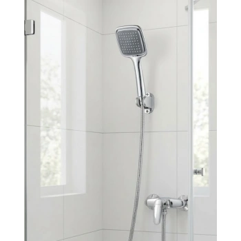 Siyah El Duşu Seti Spiral Duş Hortumu Ve Duvar Askılı Çok Fonksiyonlu Duş Başlığı