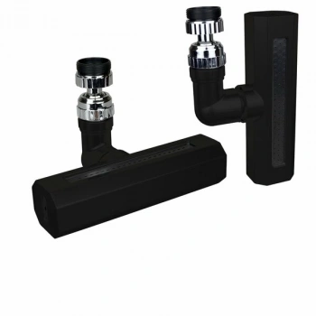 SİYAH  GENİŞ  360 DERECE DÖNEBİLENOYNAR BAŞLIK - 4 MOD  PERLATÖR ŞELALE MUSLUK UCU KTX-3288 (5263)