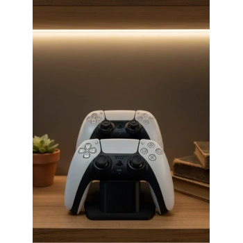 Siyah İkili Gamepad Tutucu 7x18 Cm Oyun Aksesuarı