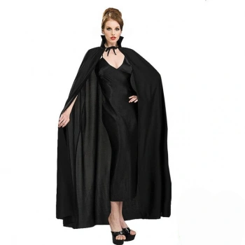 Siyah Yakalı Yetişkin Pelerin 120 cm (5263)