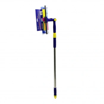 STAR Q 2 BAŞLI=CAMSİL ÇEKPAS - M.FİBER MOP=24.5CM 360 DERECE BAŞLIK CAMSİL - MOP UZAYAN METAL - PLS.SAP= 85-133CM (5263)