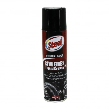 STEEL ST-1304 SIVI GRES SPREY 200ML YAĞLAR - KORUR - ISIYA DAYANIKLI (5263)
