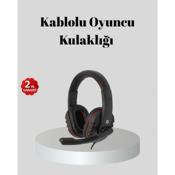 Stereo Ses Destekli Mikrofonlu  Kulaklık – Yumuşak Pedli