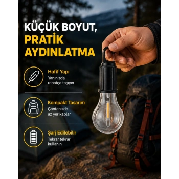Su Geçirmez Dış Mekan Led Çadır Işığı