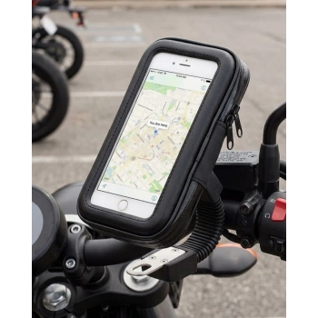 Su Geçirmez Motosiklet Scooter Telefon Standı Dokunmatik Ekranlı Bisiklet Tutucu